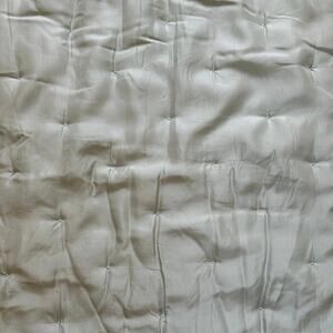 Pottery Barn SILK TUFTED pillow SHAM Standard light pastel teal aqua 26x20”